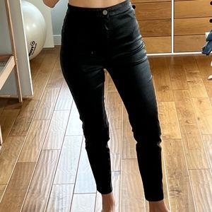 WAXED DENIM "leather look"